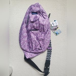 Kavu Ropercise purple dust sling backpack, tote